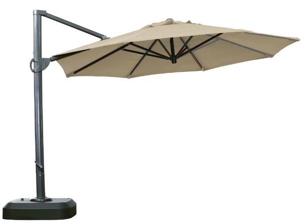 BOSCA sombrilla colgante de diferentes colores de aluminio y Tela Sunbrella